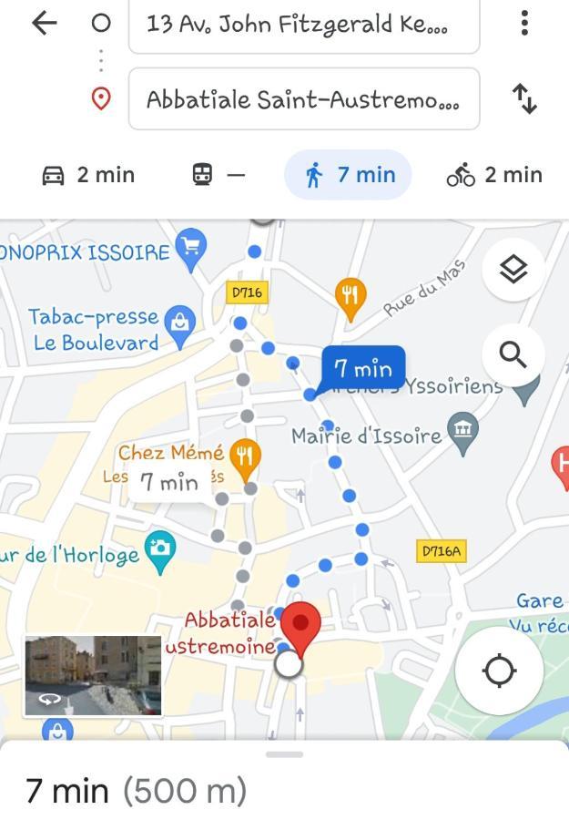 Appartement F2 Centre-Ville Issoire Avec Jolie Vue מראה חיצוני תמונה